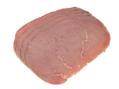 新鲜冷盐牛肉薄片