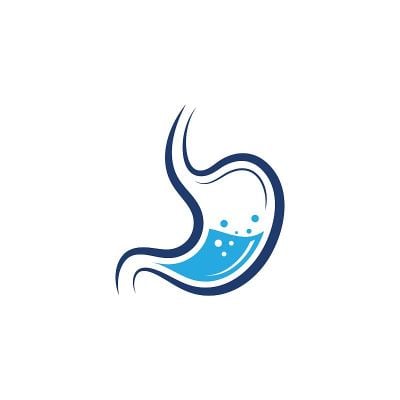 胃部护理图标设计概念矢量