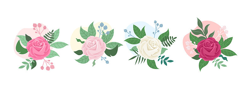 一套玫瑰花
