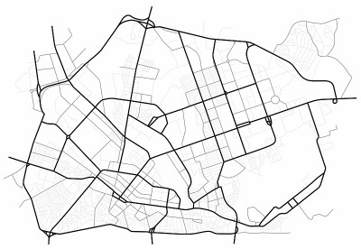 沃罗涅日城市地图-城镇街道上的计划。道路平面图。城市环境，建筑背景。向量