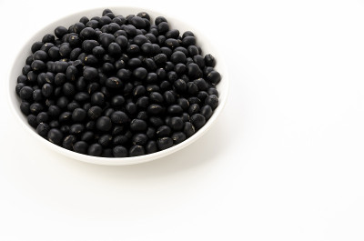 白底黑豆装盘
