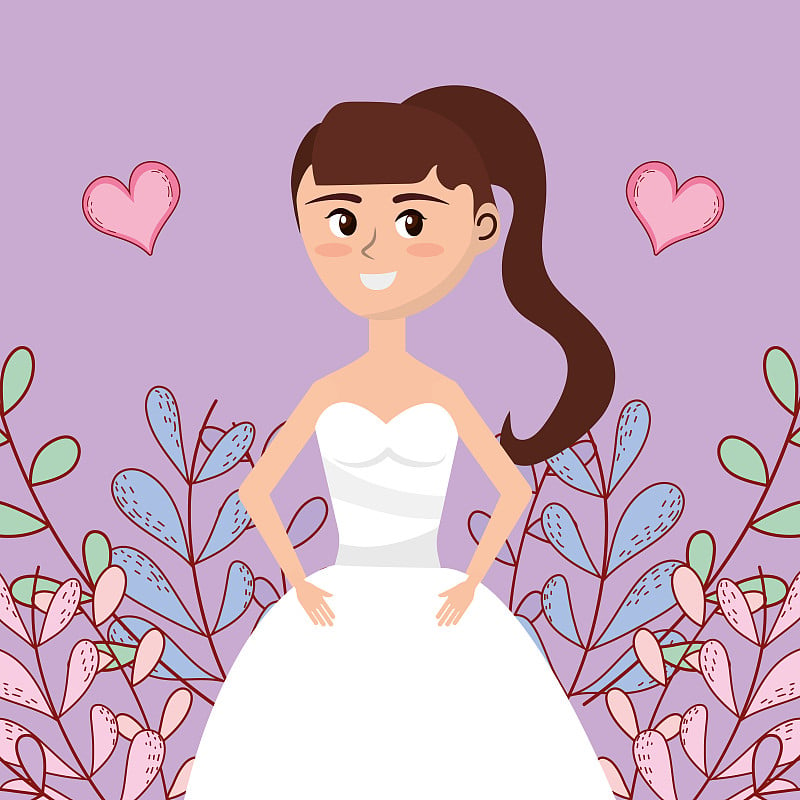 wedding card design cartoon