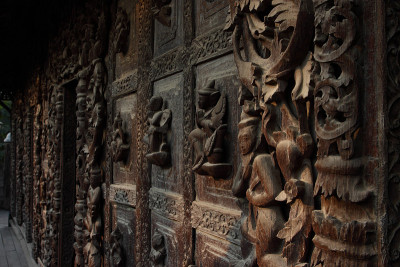 缅甸曼德勒的Shwenandaw Kyaung寺