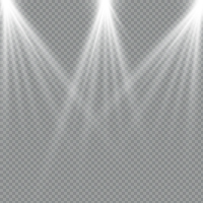 The spotlight shines on the stage. light exclusive