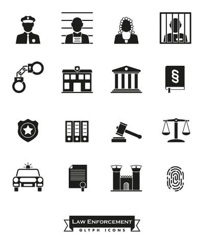 执法字形图标集