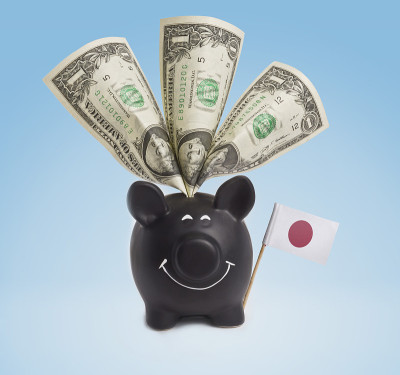 日本快乐储蓄罐一美元钞票(系列)