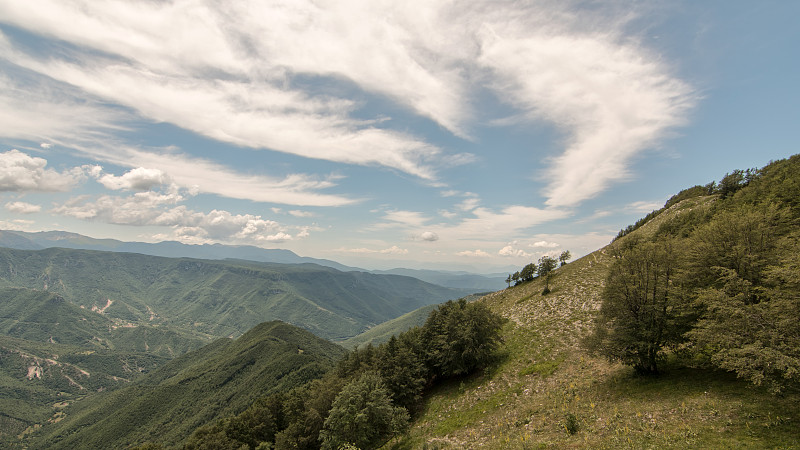 辛布里尼山脉的风景