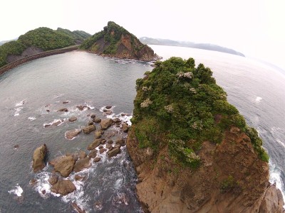 九州宫崎骏日美海滨无人机