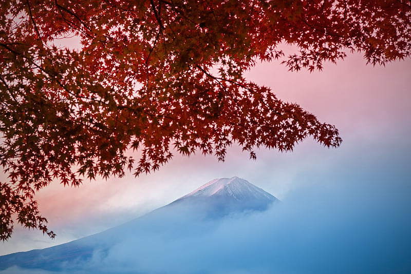 川内智子湖的富士山