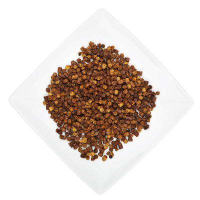 盘子里的一堆蜜蜂面包