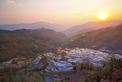 中国云南元阳梯田
