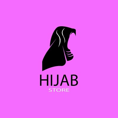 Woman hijab stylized  vector illustration