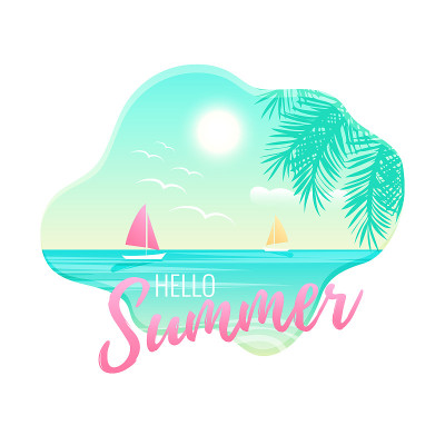 你好夏日海上海报