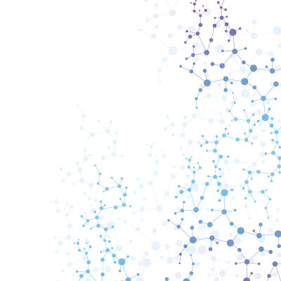 结构分子和通信。Dna,原子,神经元。科学的设计理念。用点连接线。医学，技术，化学，科学背景。矢量插