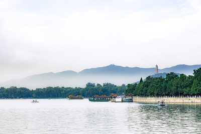 中国颐和园的风景