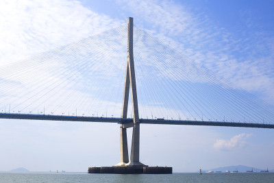 仁川大桥风景。大韩民国。