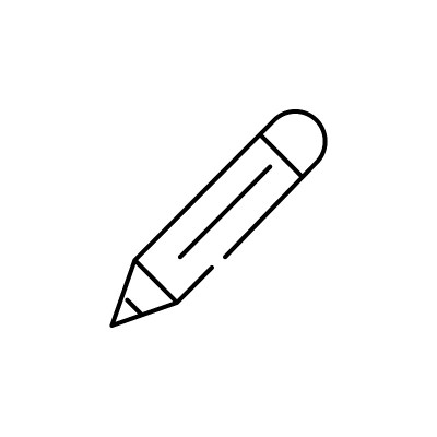 铅笔图标。移动概念和web应用插图的构建元素。细线图标用于网站设计和开发，应用程序开发