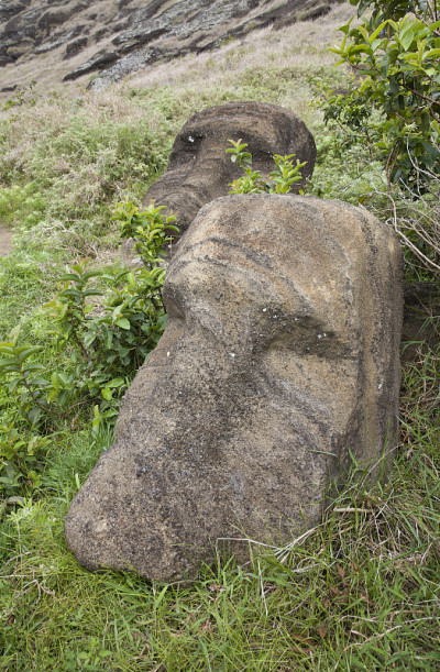 Rano Raraku 的摩艾石像