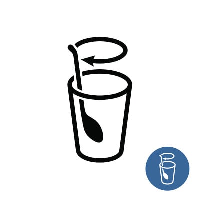激动人心的图标。搅拌好轮廓风格符号。