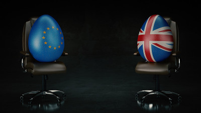 欧盟和英国。brexit概念。