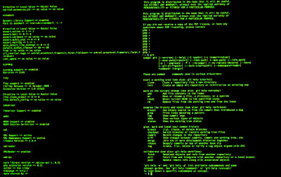 命令行界面的绿色代码。CLI。UNIX bash shell