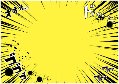 浓缩线条音效卡通漫画