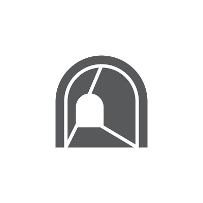 Tunnel vector icon symbol isolated on white backgr