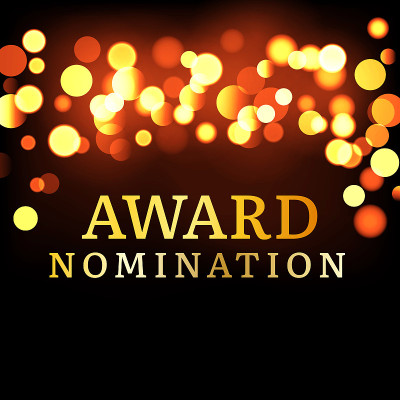 Award nomination background golden film movie vect