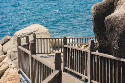 航拍海南边岛风光及黄昏时的自然景观