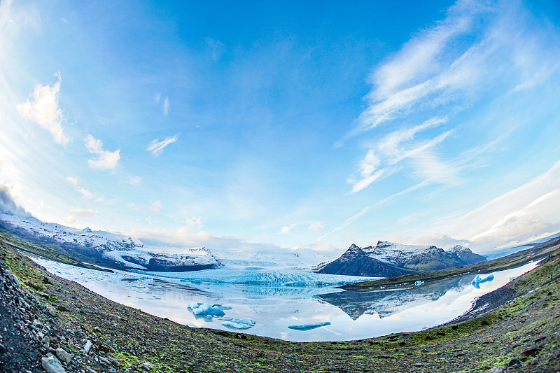 冰岛Fjallsárlón冰川湖