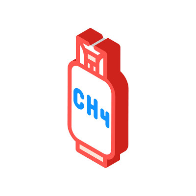 沼气等距图标矢量图