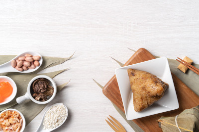 粽子端午节美味的传统粽子食品。