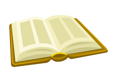 Illustration of Torah Book. Jewish Law. Ancient pa