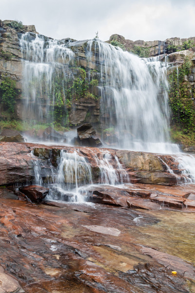 委内瑞拉国家公园Canaima的pachda waterfall，