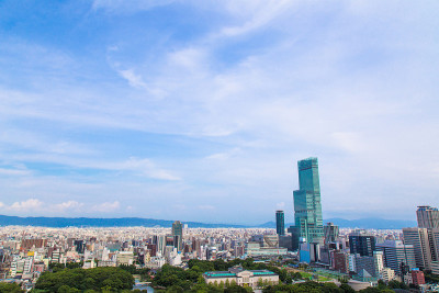 日本大阪城市景观