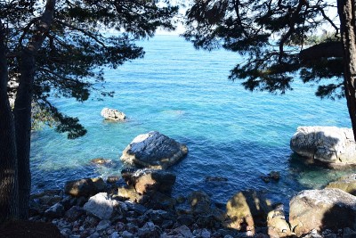 风景与大陆和开阔的海洋