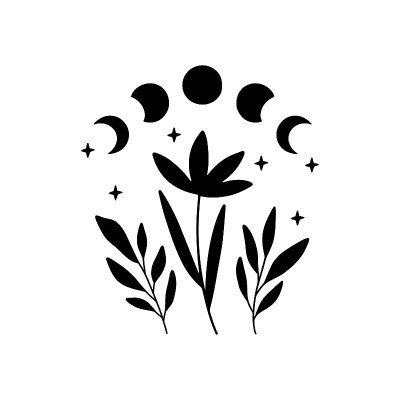 月相矢量插图。