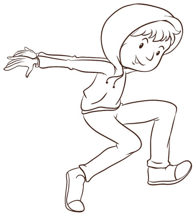 舞者的素描画