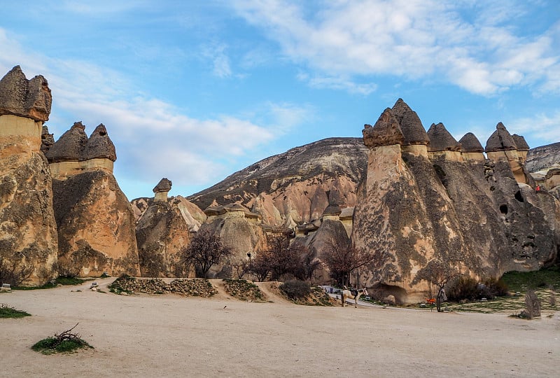 Kapadokya是土耳其安纳托利亚中部的一个地区，以其独特的月亮般的景观、地下城市、洞穴教堂和岩石