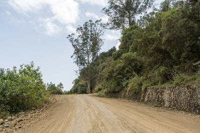 埃塞俄比亚塞门山脉的公路