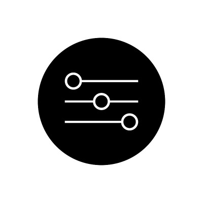 音乐均衡器图标插图孤立矢量符号符号