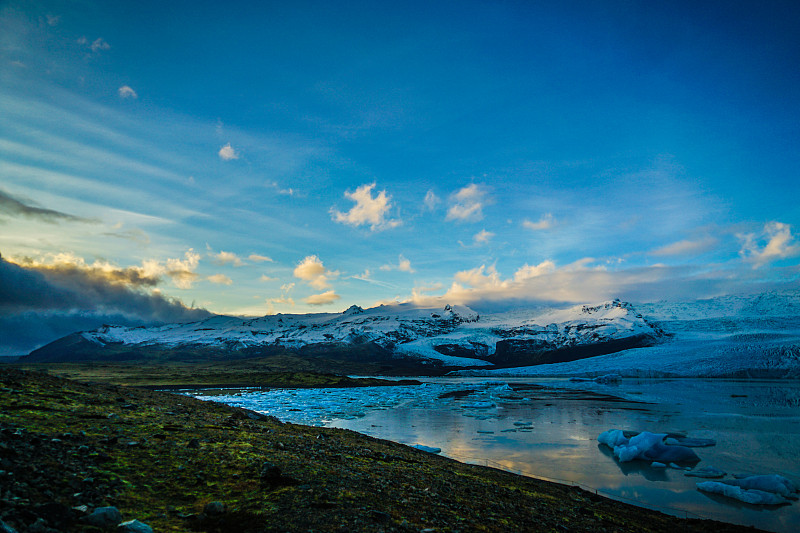 冰岛Fjallsárlón冰川湖