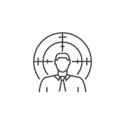 目标受众线图标