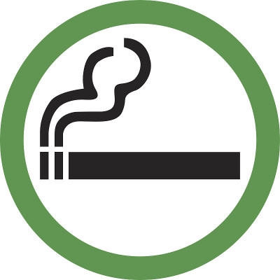 吸烟区的迹象
