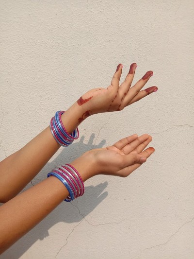 手在印度舞蹈形式Bharatnatyam。