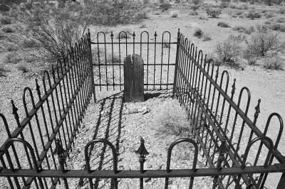 Rhyolite Ghost Town in Monochrome