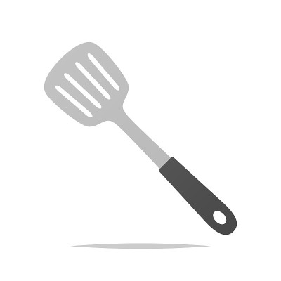 Cooking spatula vector isolated illustration