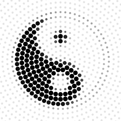 抽象背景半色调图案，阴阳。