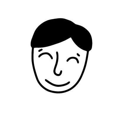 涂鸦有趣的高兴的孩子脸矢量插图