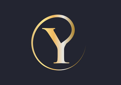字母Y标志设计矢量。Y字母标志设计具有现代时尚感